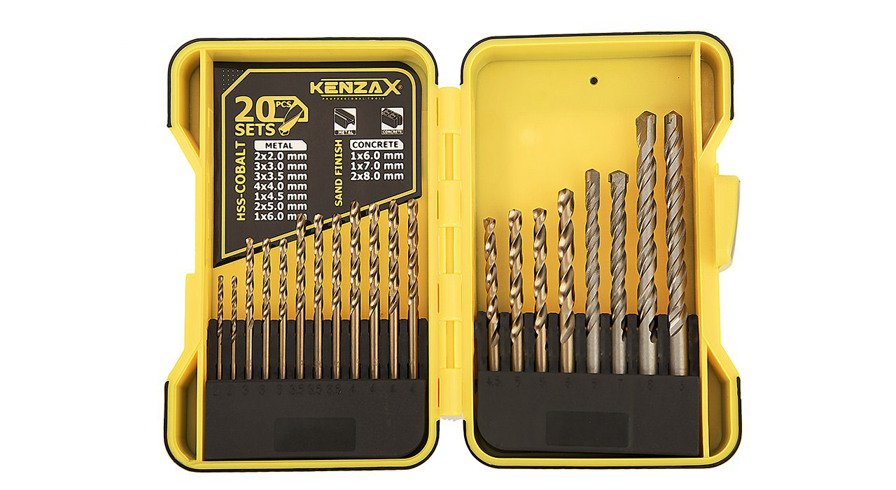 مجموعه 20 عددی مته کنزاکس مدل KDB-120